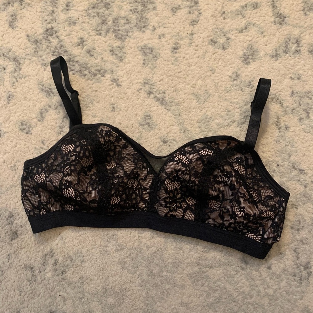 Torrid Black Lace Bralette with Sweetheart Neckline